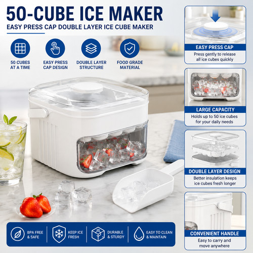Cube ice maker - maker, easy