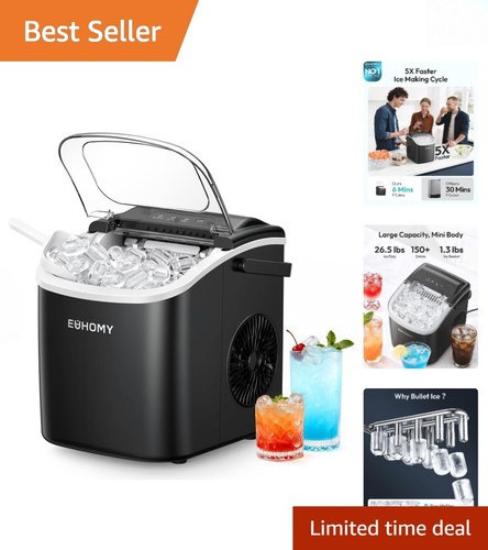 Portable black ice maker with - ice,