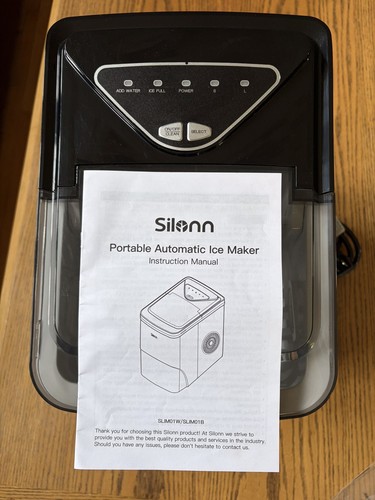 Ice maker silonn slim01b - ice, 2